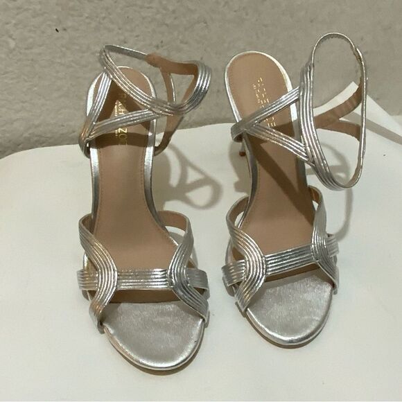 New Rachel Zoe Heels silver size 6.5 - Picture 1 of 10